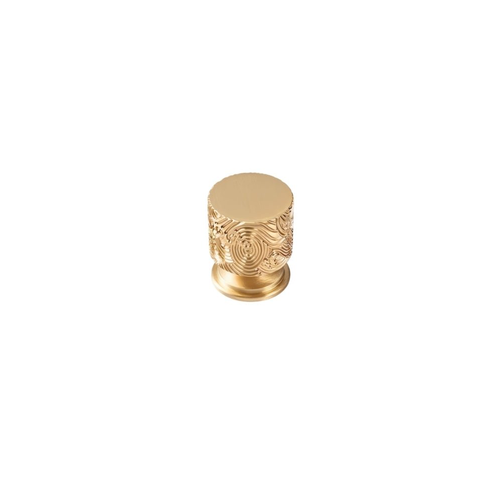 Textured Brass Cabinet Knobs & Drawer Pulls, Modern Kitchen & Wardrobe Hardware, Two Bar Profiles, Set of 2 Pieces, 0.9-2.5in