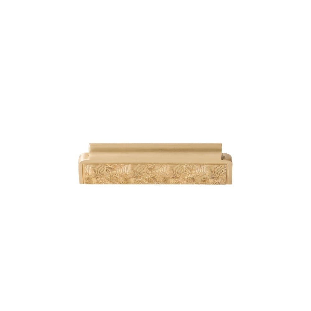 Textured Brass Cabinet Knobs & Drawer Pulls, Modern Kitchen & Wardrobe Hardware, Two Bar Profiles, Set of 2 Pieces, 0.9-2.5in