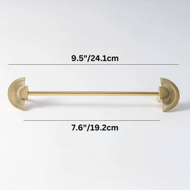 Brass Fan-Shaped Cabinet Knobs & Drawer Pulls, Vintage Kitchen & Dresser Hardware, Brass or Chrome, Set of 2, 2-7.6in