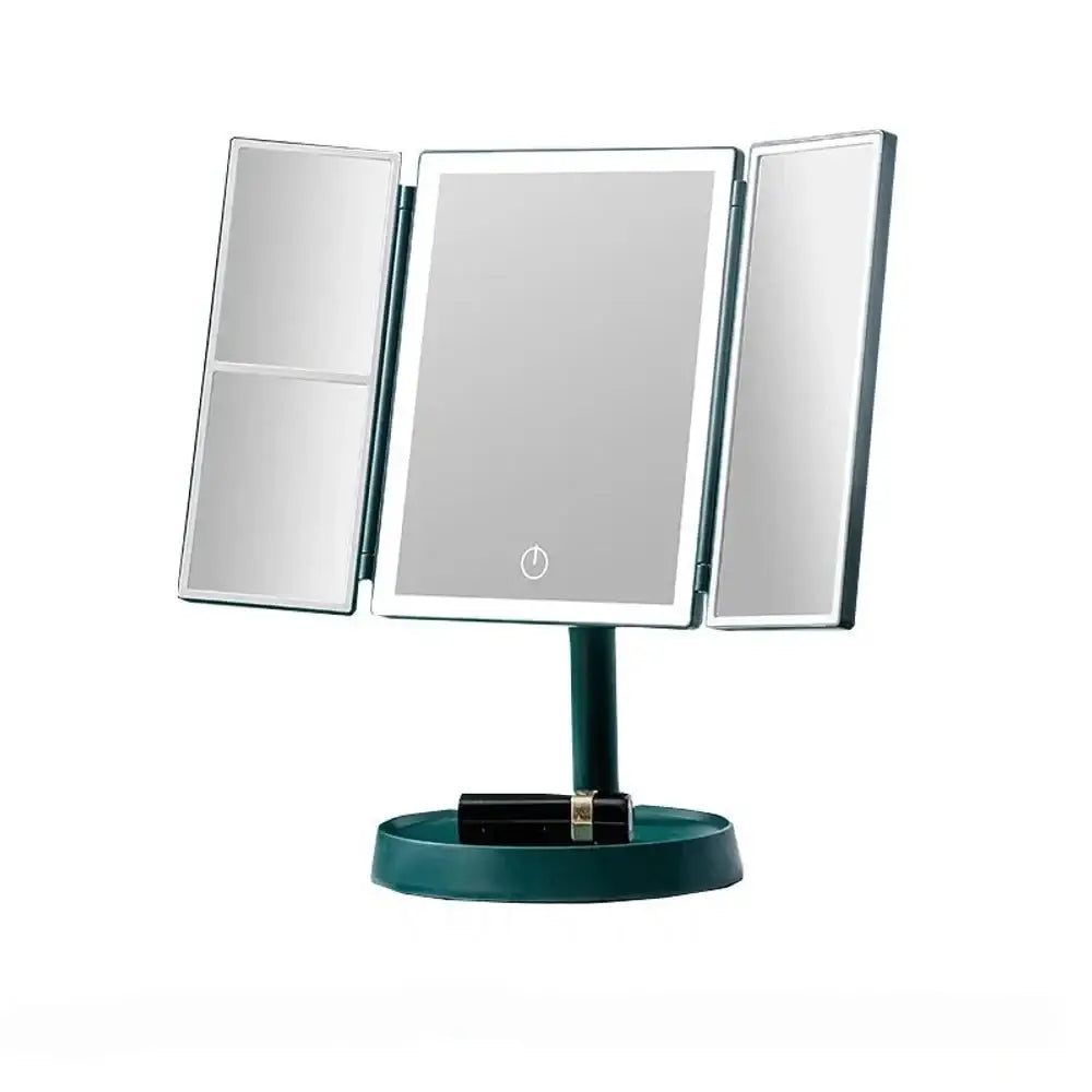 FEMKE: Opvouwbare Make-upspiegel – Drieluik met LED & 2x/3x Vergroting - Volsani