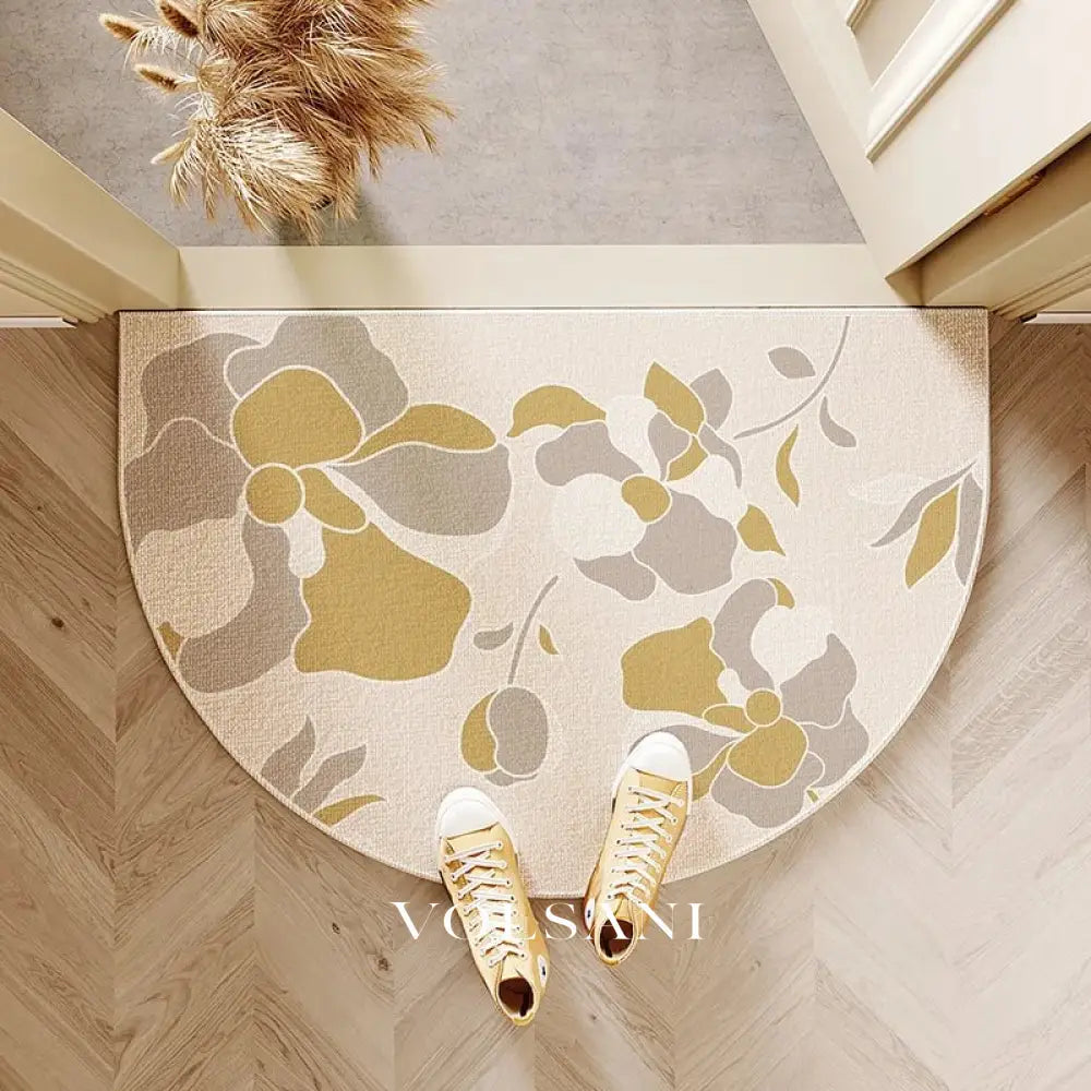 FLEUR: Halfronde Deurmat – Antislip Entreemat - Volsani