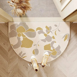 FLEUR: Halfronde Deurmat – Antislip Entreemat - Volsani