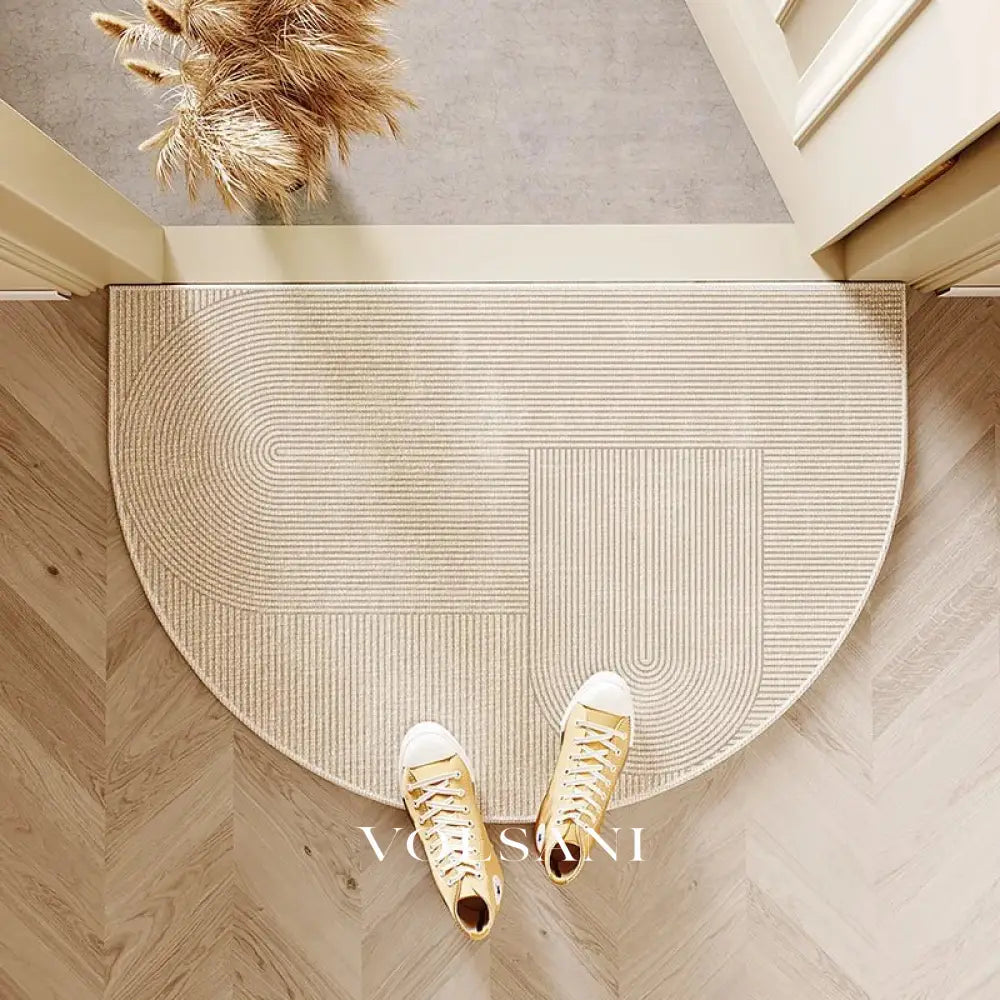 FLEUR: Halfronde Deurmat – Antislip Entreemat - Volsani