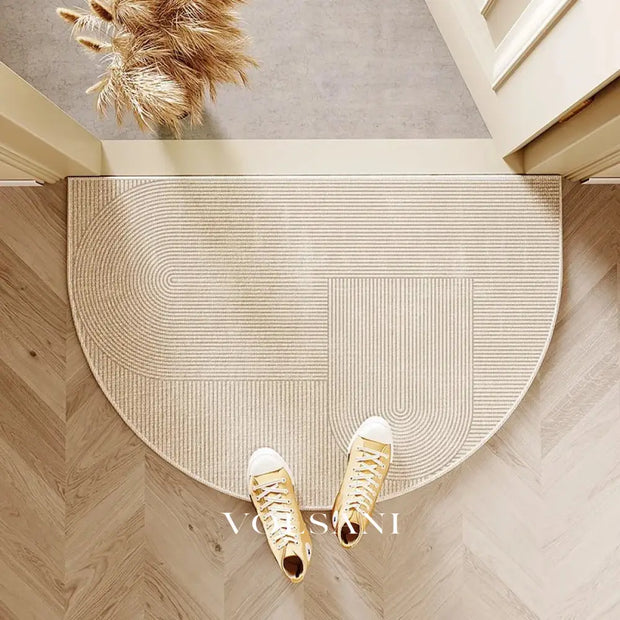 FLEUR: Halfronde Deurmat – Antislip Entreemat - Volsani