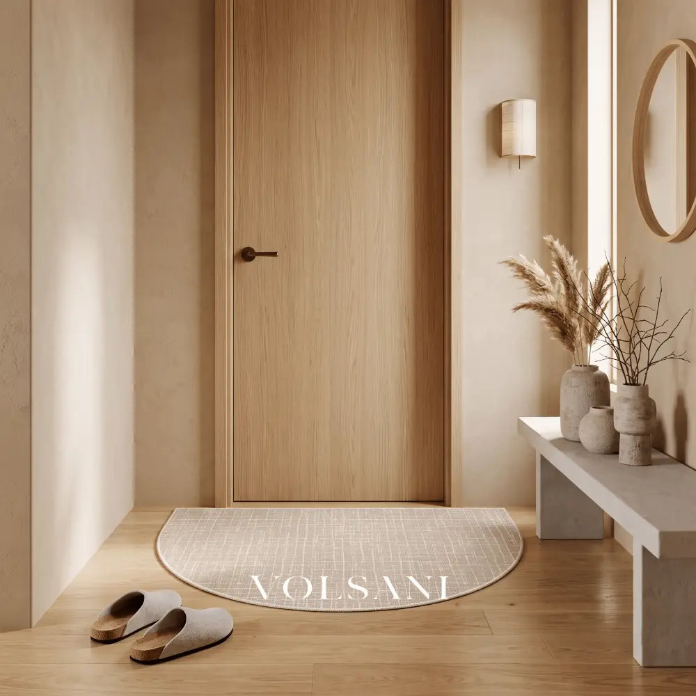 FLEUR: Halfronde Deurmat – Antislip Entreemat - Volsani
