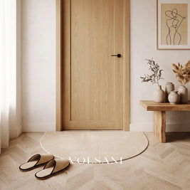 FLEUR: Halfronde Deurmat – Antislip Entreemat - Volsani