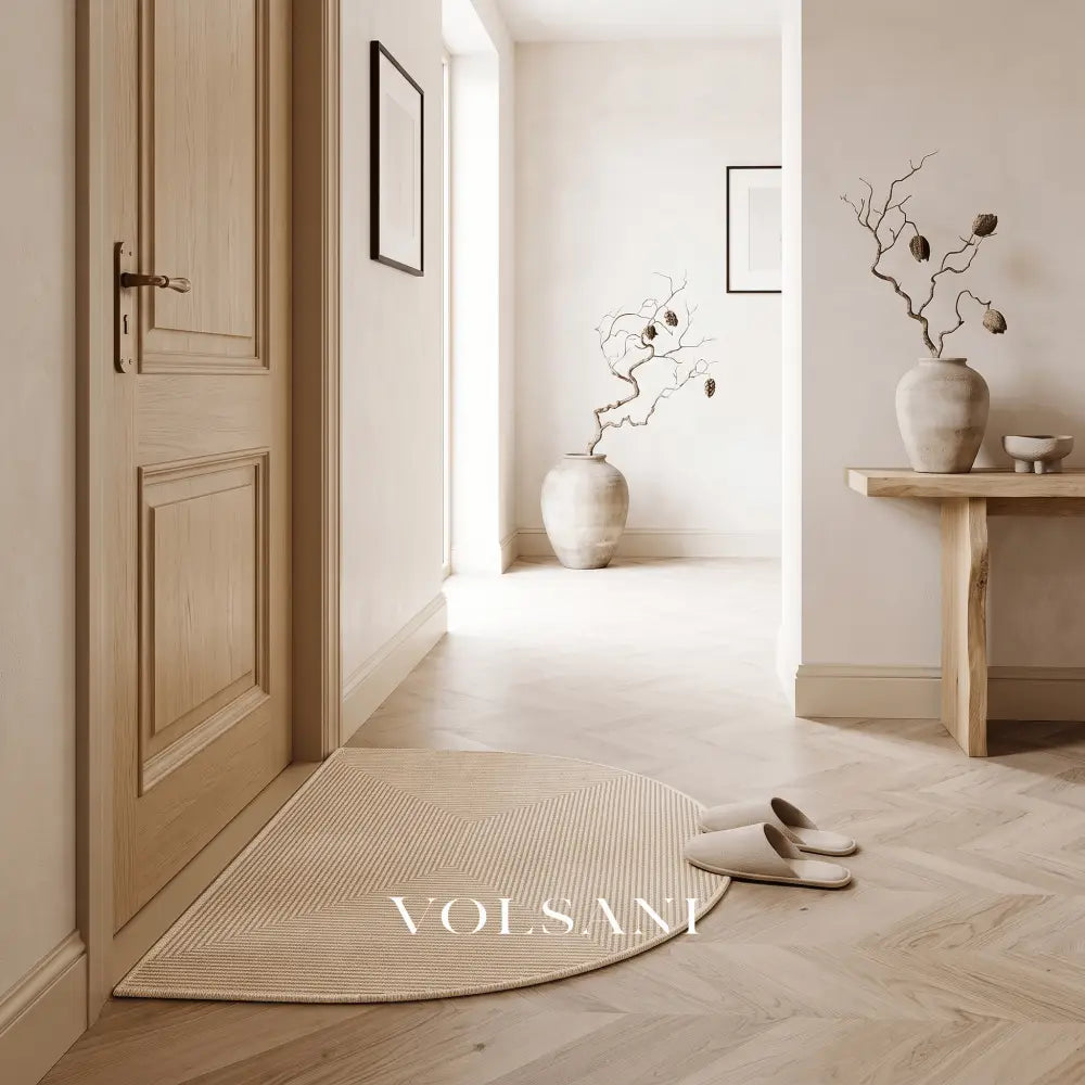 FLEUR: Halfronde Deurmat – Antislip Entreemat - Volsani