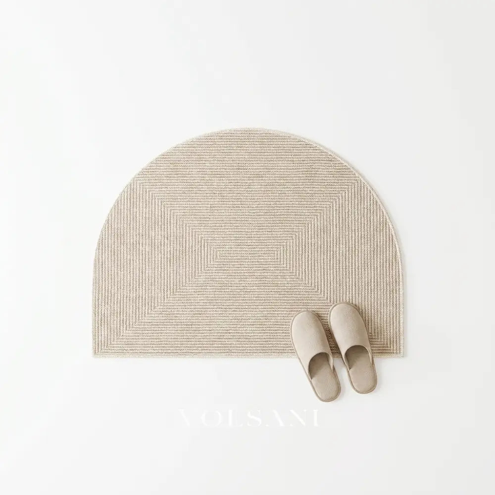 FLEUR half-round doormat style 1 on white background
