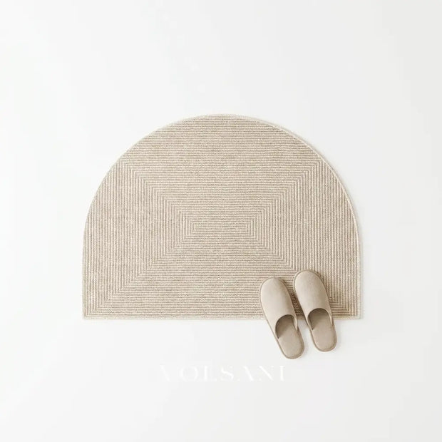 FLEUR half-round doormat style 1 on white background