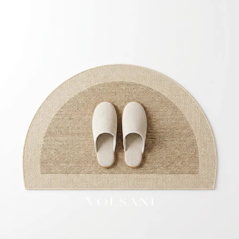 FLEUR half-round doormat style 3 on white background