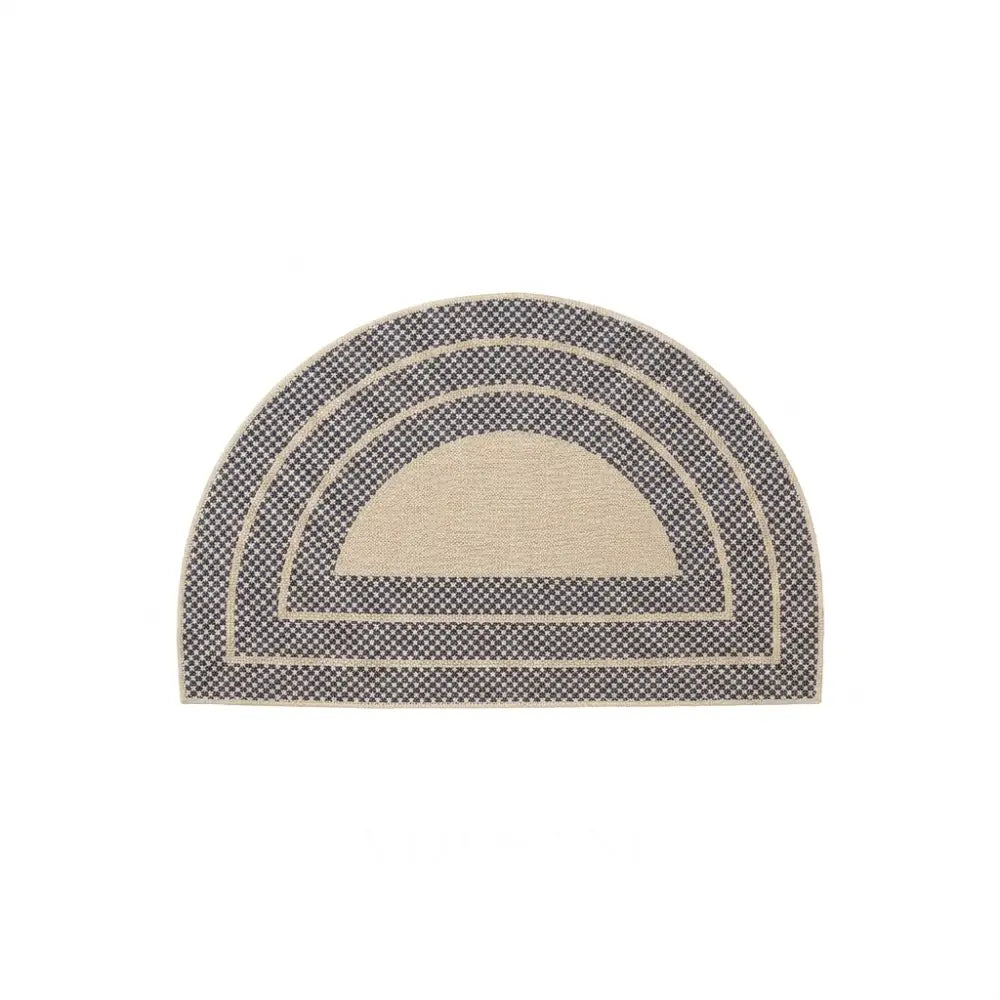 FLEUR half-round doormat style 4 on white background