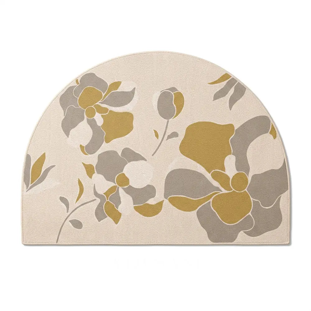 FLEUR half-round doormat style 6 on white background