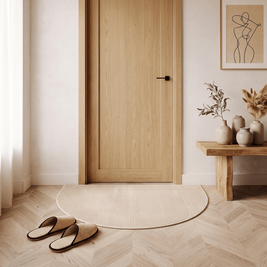 FLEUR: Halfronde Deurmat – Antislip Entreemat - Volsani