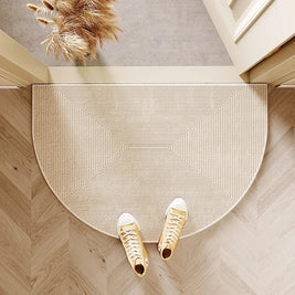 FLEUR: Halfronde Deurmat – Antislip Entreemat - Volsani