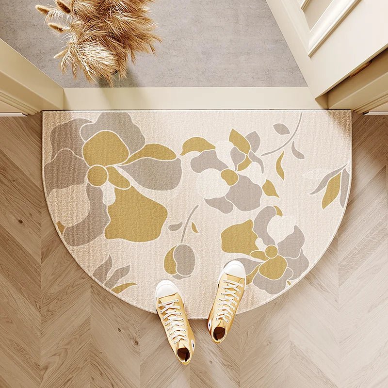 FLEUR: Halfronde Deurmat – Antislip Entreemat - Volsani