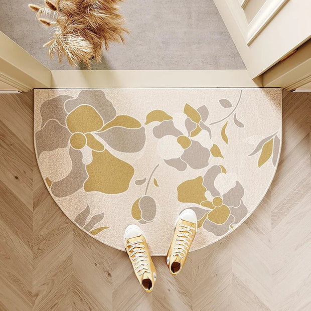 FLEUR: Halfronde Deurmat – Antislip Entreemat - Volsani