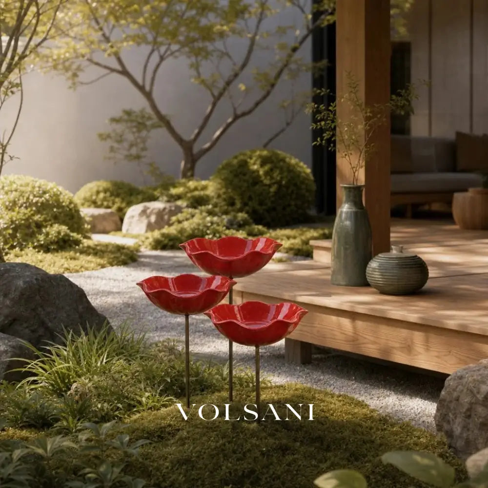 FLORA: Bloemvormig Vogelbad & Drinkstation - Volsani