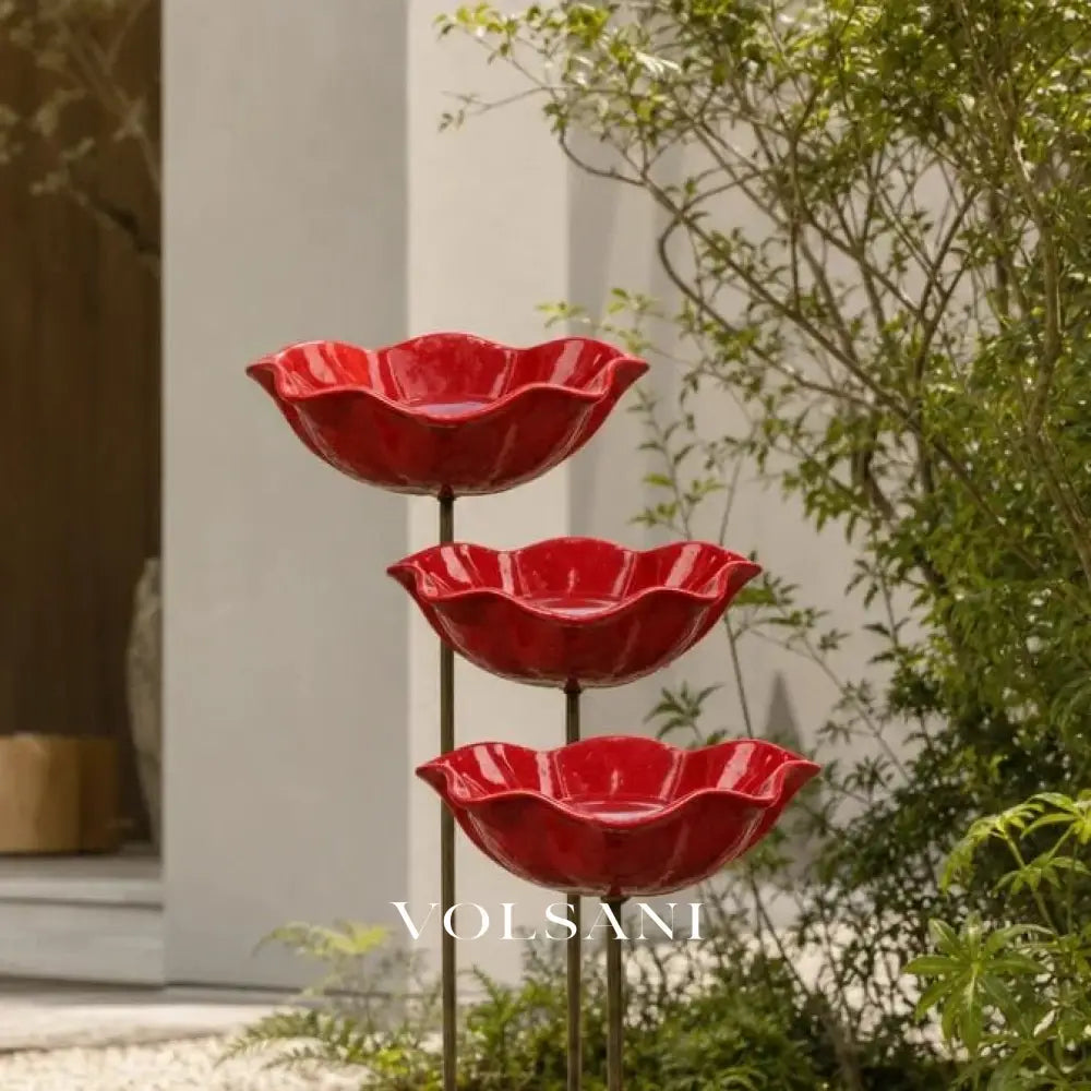FLORA: Bloemvormig Vogelbad & Drinkstation - Volsani