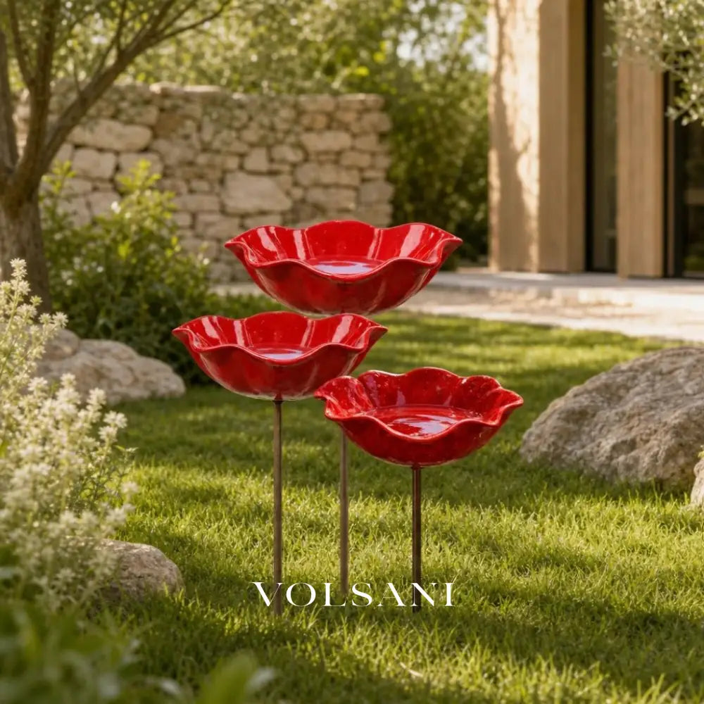 FLORA: Bloemvormig Vogelbad & Drinkstation - Volsani