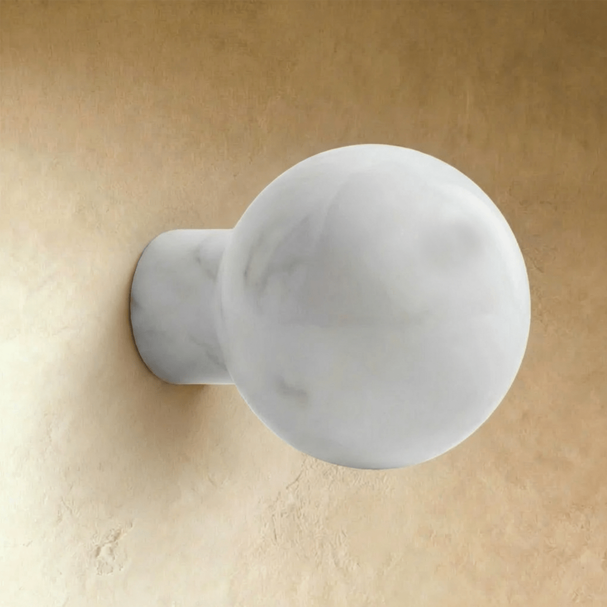 Natural Marble Cabinet Knobs, Minimalist Kitchen & Dresser Hardware, White & Black Marble, Set of 2, 1-1.6in