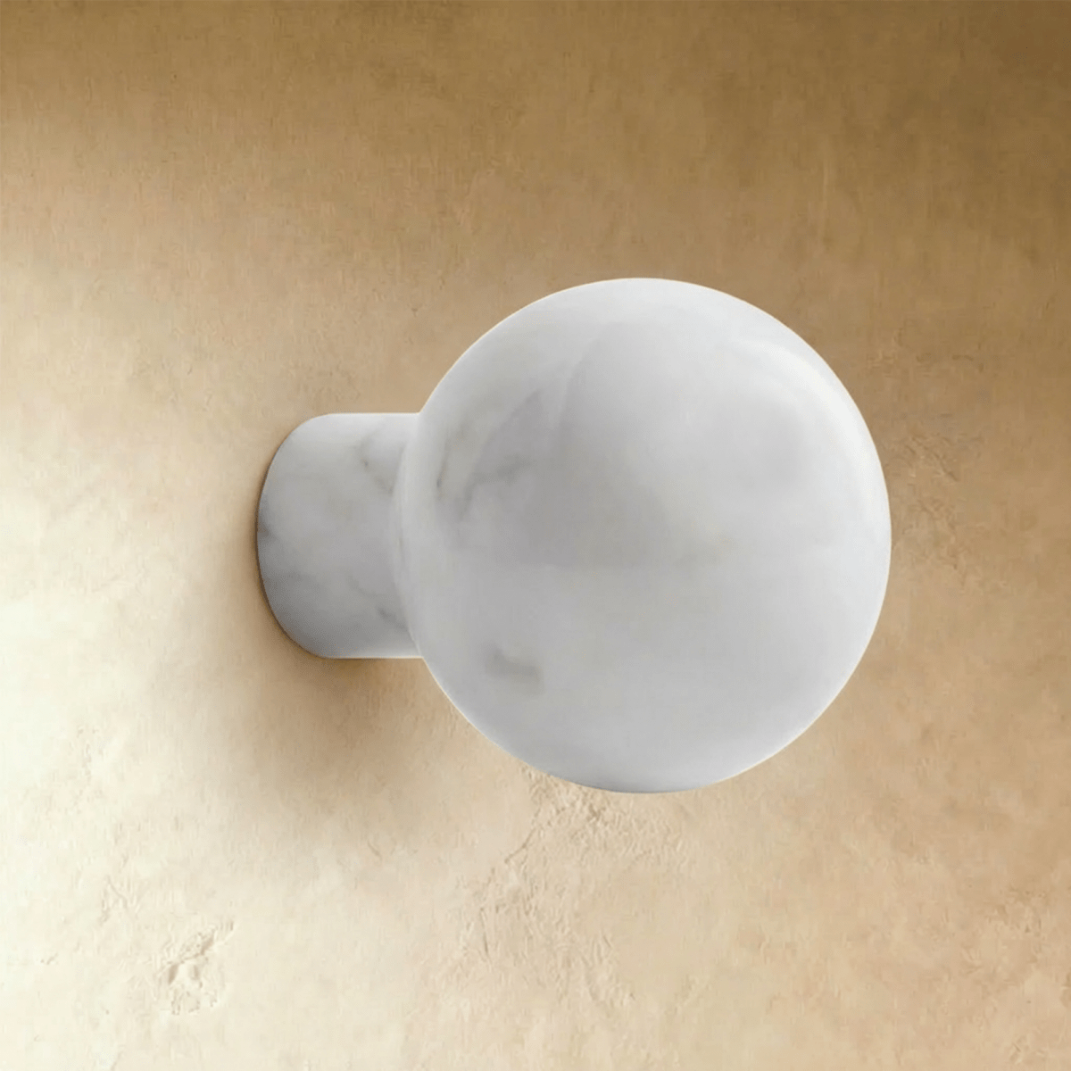 Natural Marble Cabinet Knobs, Minimalist Kitchen & Dresser Hardware, White & Black Marble, Set of 2, 1-1.6in