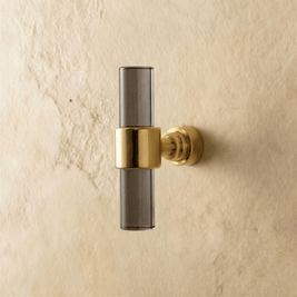 Acrylic Cabinet Knobs & Drawer Pull Bars, Modern Kitchen & Dresser Hardware, Gold Silver & Rose Gold-Tone, Set of 2 in 15 Colors, 2-7.6in