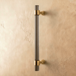 Acrylic Cabinet Knobs & Drawer Pull Bars, Modern Kitchen & Dresser Hardware, Gold Silver & Rose Gold-Tone, Set of 2 in 15 Colors, 2-7.6in
