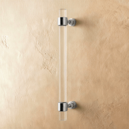 Acrylic Cabinet Knobs & Drawer Pull Bars, Modern Kitchen & Dresser Hardware, Gold Silver & Rose Gold-Tone, Set of 2 in 15 Colors, 2-7.6in
