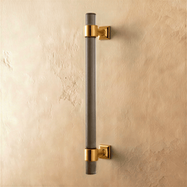 Acrylic Cabinet Knobs & Drawer Pull Bars, Modern Kitchen & Dresser Hardware, Gold Silver & Rose Gold-Tone, Set of 2 in 15 Colors, 2-7.6in
