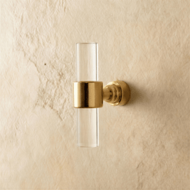 Acrylic Cabinet Knobs & Drawer Pull Bars, Modern Kitchen & Dresser Hardware, Gold Silver & Rose Gold-Tone, Set of 2 in 15 Colors, 2-7.6in