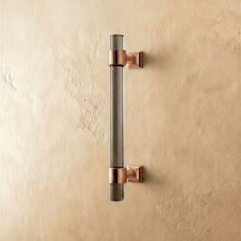 Acrylic Cabinet Knobs & Drawer Pull Bars, Modern Kitchen & Dresser Hardware, Gold Silver & Rose Gold-Tone, Set of 2 in 15 Colors, 2-7.6in