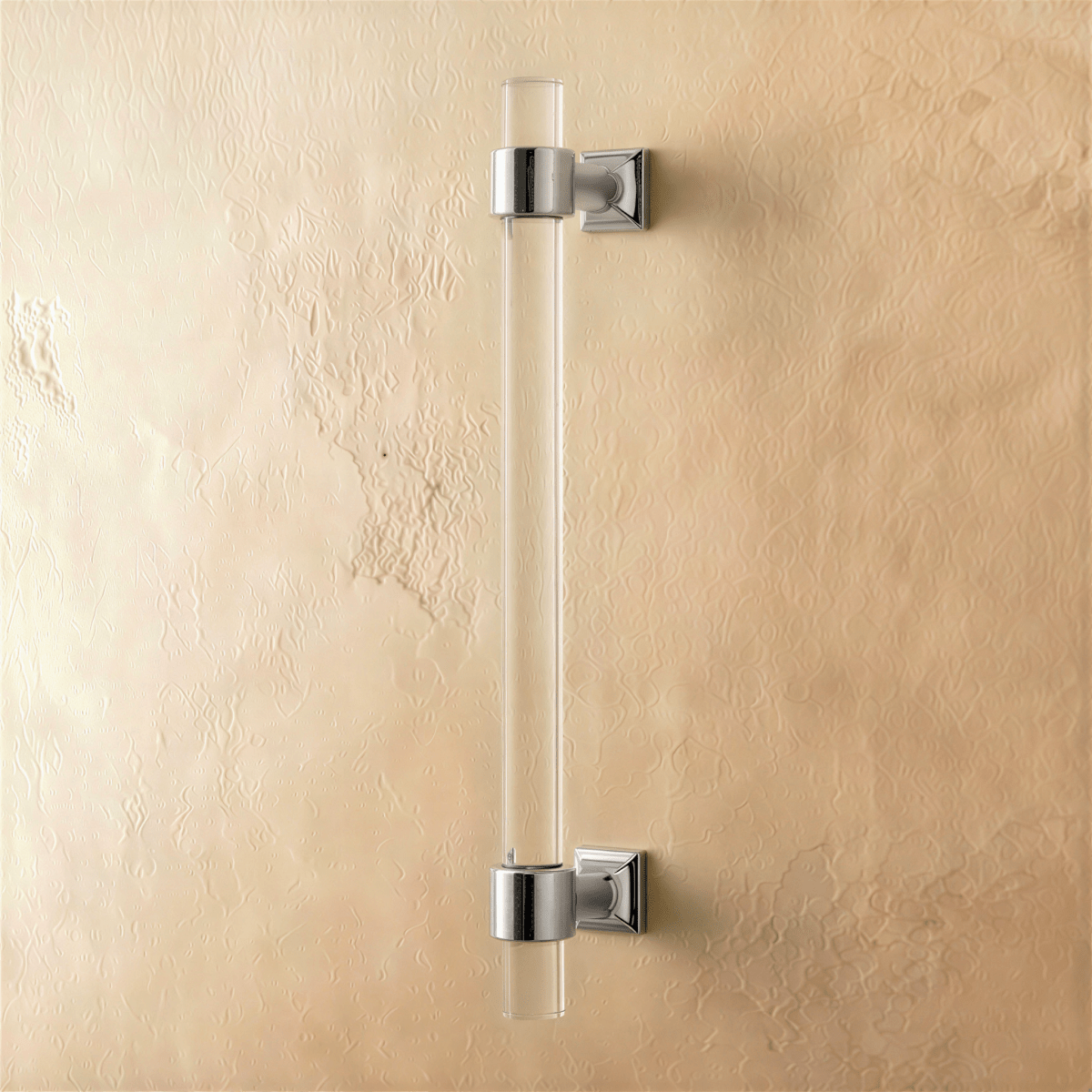Acrylic Cabinet Knobs & Drawer Pull Bars, Modern Kitchen & Dresser Hardware, Gold Silver & Rose Gold-Tone, Set of 2 in 15 Colors, 2-7.6in