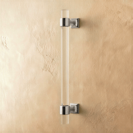 Acrylic Cabinet Knobs & Drawer Pull Bars, Modern Kitchen & Dresser Hardware, Gold Silver & Rose Gold-Tone, Set of 2 in 15 Colors, 2-7.6in