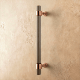 Acrylic Cabinet Knobs & Drawer Pull Bars, Modern Kitchen & Dresser Hardware, Gold Silver & Rose Gold-Tone, Set of 2 in 15 Colors, 2-7.6in