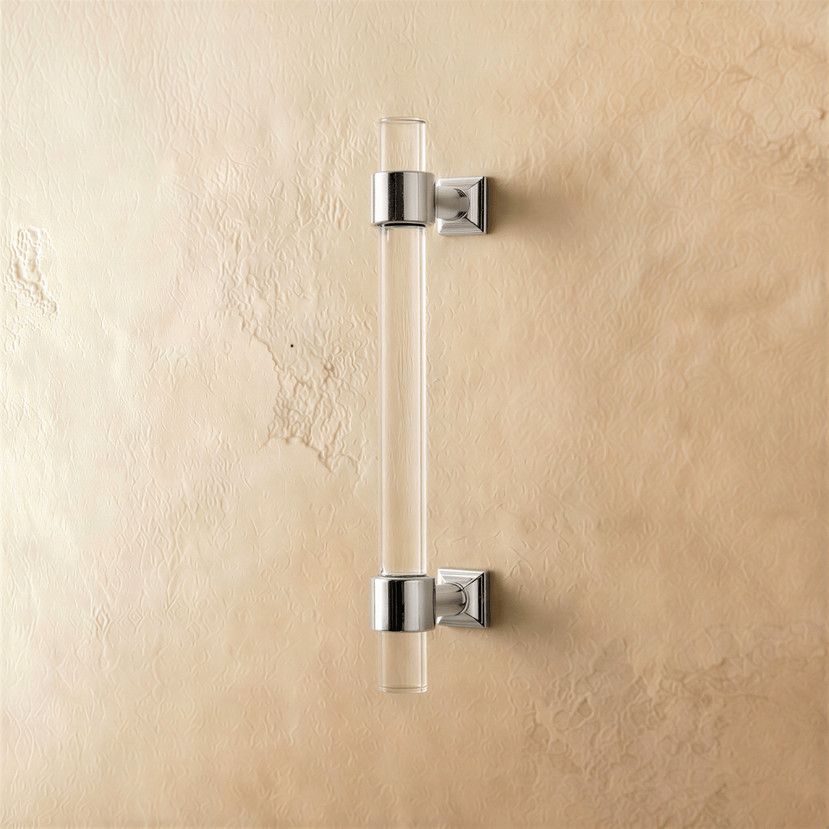 Acrylic Cabinet Knobs & Drawer Pull Bars, Modern Kitchen & Dresser Hardware, Gold Silver & Rose Gold-Tone, Set of 2 in 15 Colors, 2-7.6in