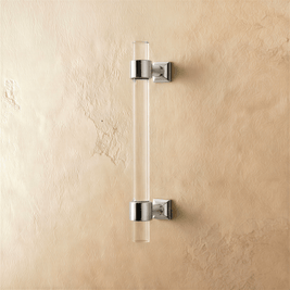 Acrylic Cabinet Knobs & Drawer Pull Bars, Modern Kitchen & Dresser Hardware, Gold Silver & Rose Gold-Tone, Set of 2 in 15 Colors, 2-7.6in
