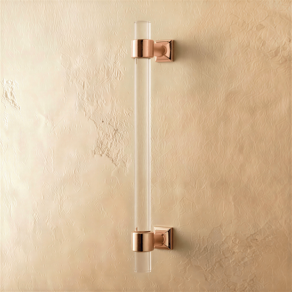Acrylic Cabinet Knobs & Drawer Pull Bars, Modern Kitchen & Dresser Hardware, Gold Silver & Rose Gold-Tone, Set of 2 in 15 Colors, 2-7.6in