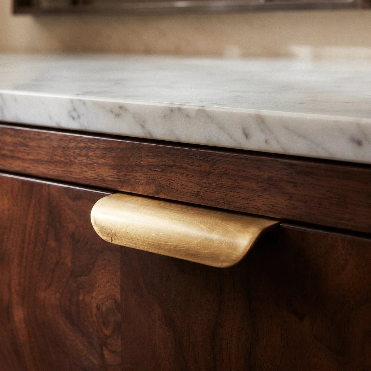 Zinc Alloy Leaf Drawer Pulls, Decorative Kitchen & Bathroom Hardware, Brushed Gold Finish, Set of 2 in 3 Colors, 2.3-4.6in