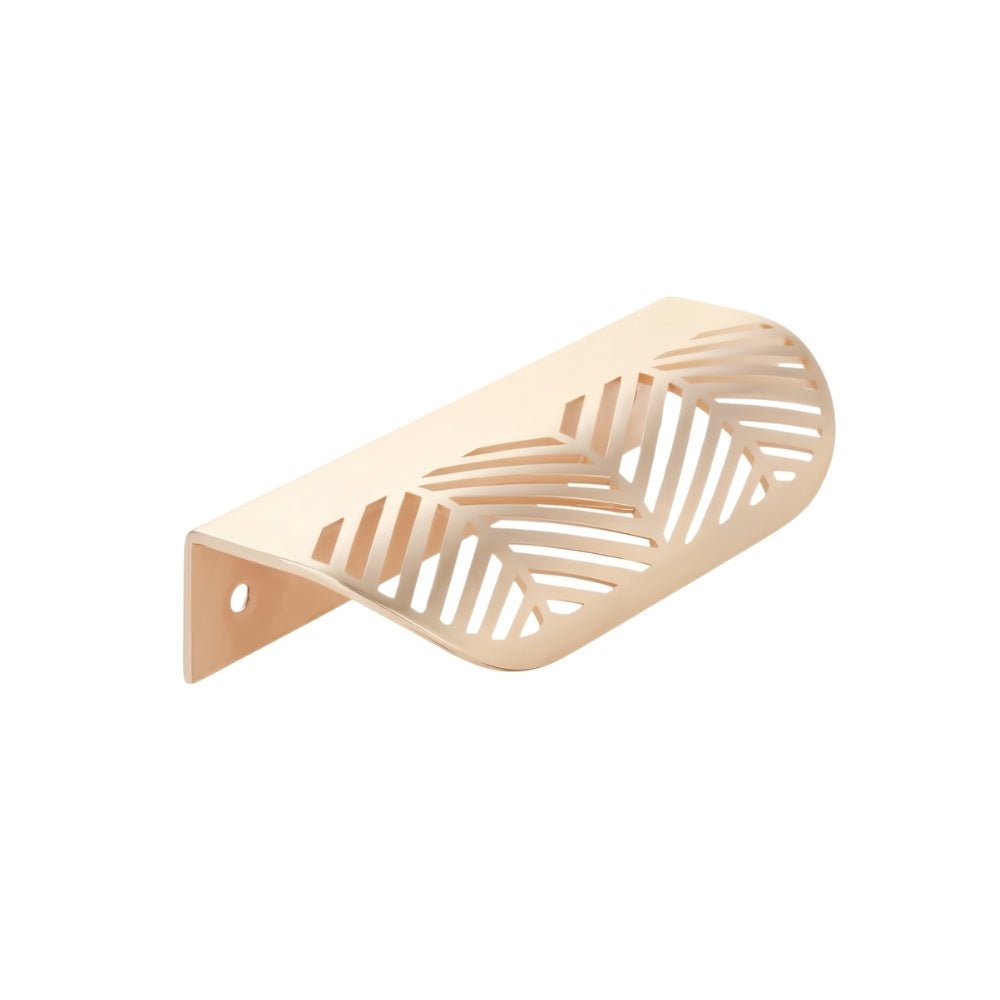 Zinc Alloy Leaf Drawer Pulls, Decorative Kitchen & Bathroom Hardware, Brushed Gold Finish, Set of 2 in 3 Colors, 2.3-4.6in