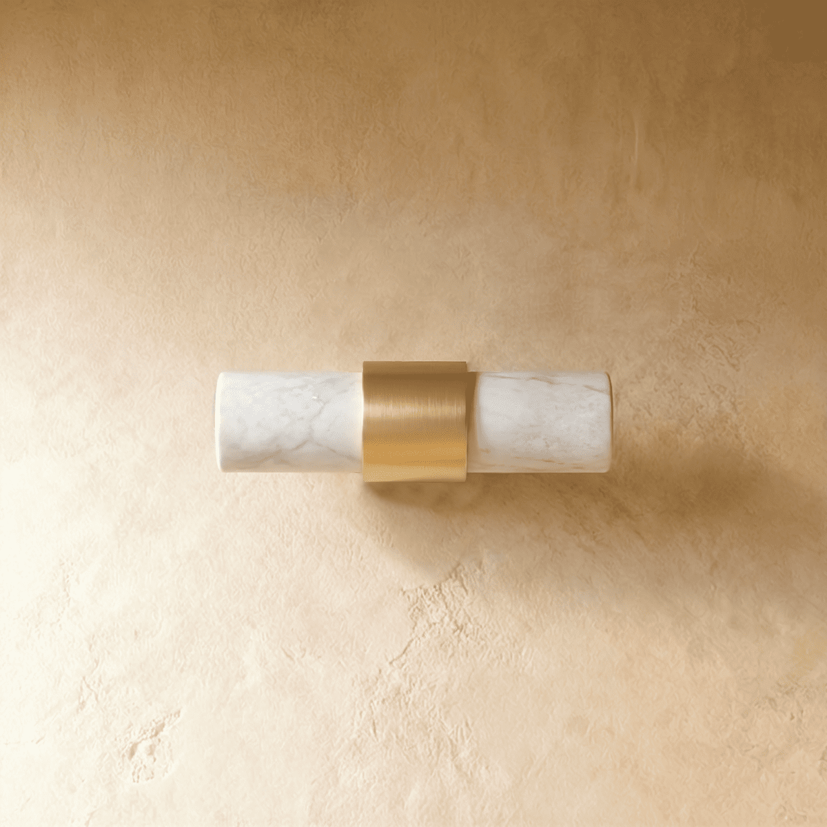 Natural Stone & Brass Cabinet Knobs & Drawer Pulls, Modern Kitchen & Dresser Hardware, White Green or Black, Set of 2, 2.4-5in