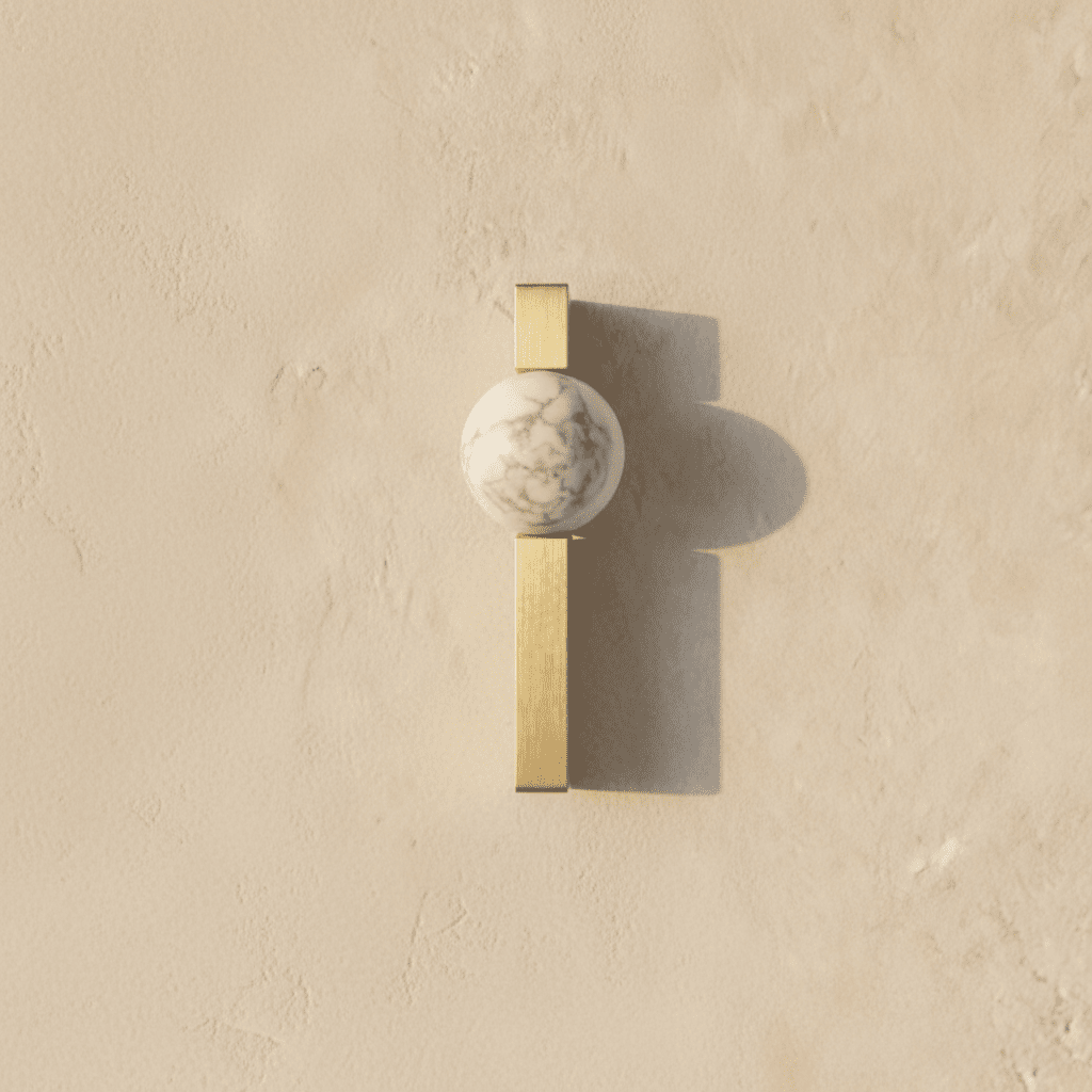 Crystal Ball Cabinet Knobs & Drawer Pulls, Classic Kitchen & Dresser Hardware, Brass with Crystal, Set of 2, 1.2-5in