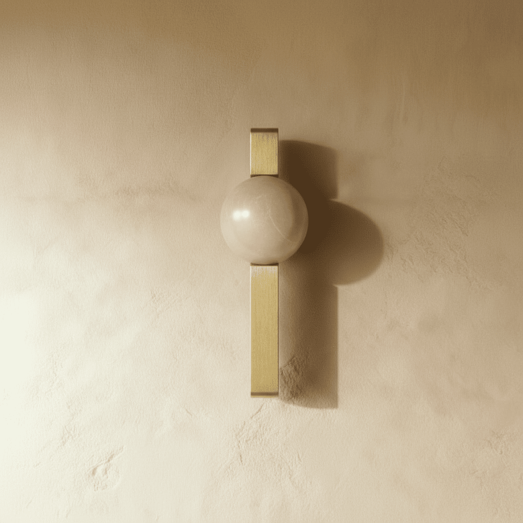 Crystal Ball Cabinet Knobs & Drawer Pulls, Classic Kitchen & Dresser Hardware, Brass with Crystal, Set of 2, 1.2-5in