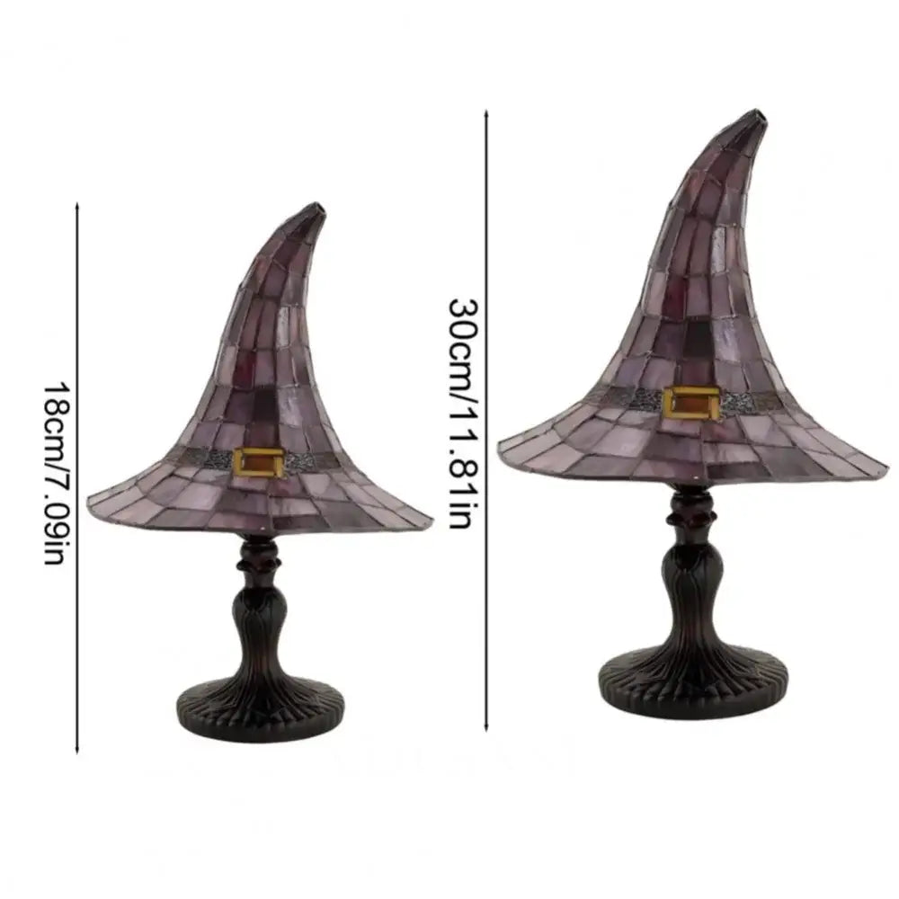 Gothic Night Lamp Witch Hat Lamp Table Lamp Night Light Living Room Bedroom Decoration Halloween Desktop Decorative