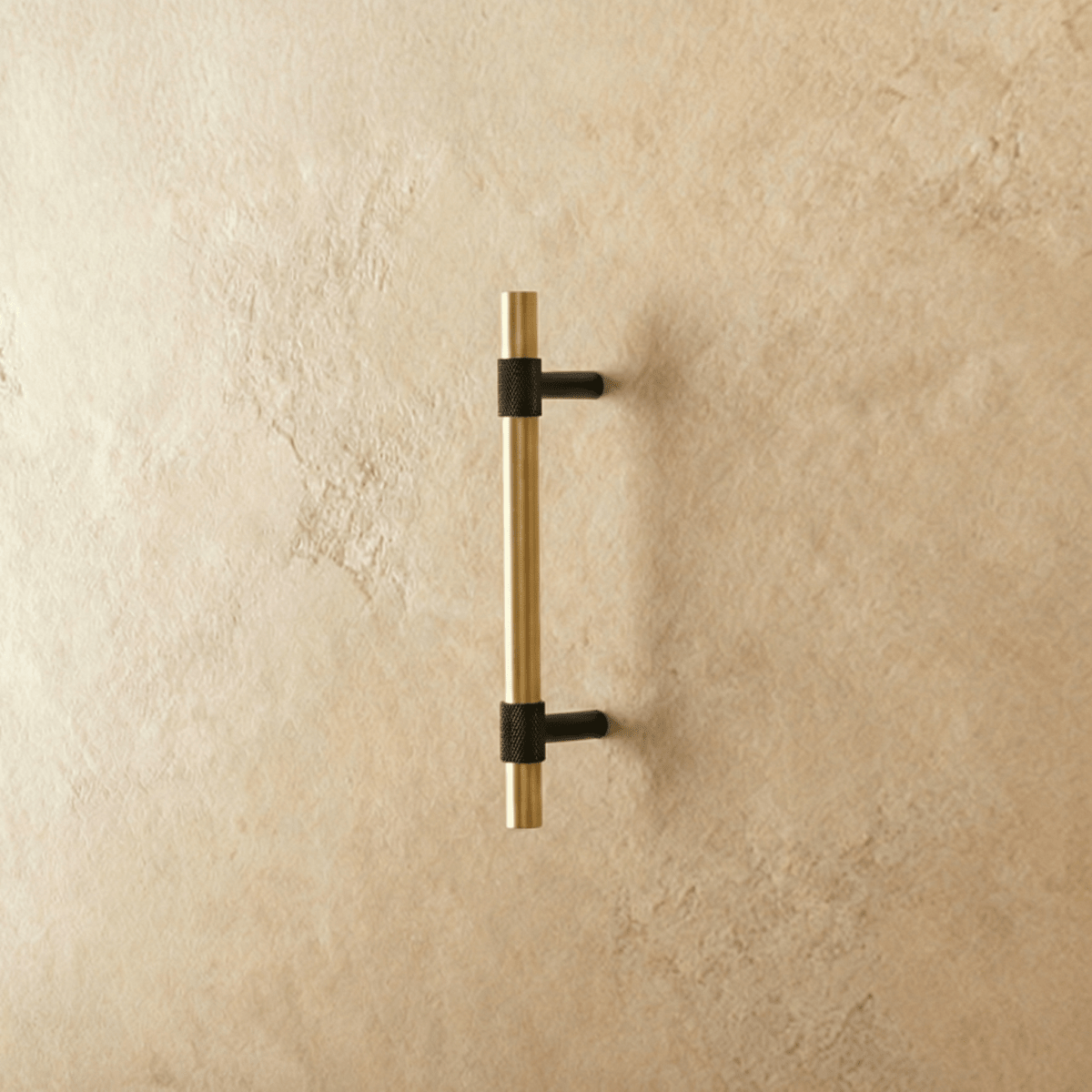 Knurled Brass Cabinet Knobs & Drawer Pulls, Industrial Kitchen & Wardrobe Hardware, Brushed Gold Finish, Set of 2, 2.5-5in