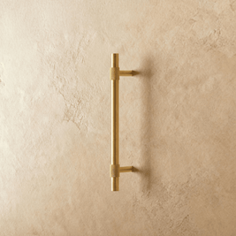 Knurled Brass Cabinet Knobs & Drawer Pulls, Industrial Kitchen & Wardrobe Hardware, Brushed Gold Finish, Set of 2, 2.5-5in