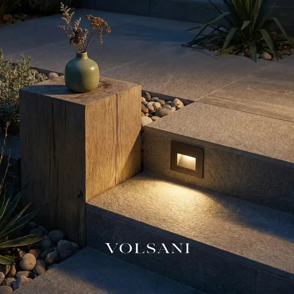 GUSTAV: Vierkante Trap- & Terrasspot Buiten - Volsani