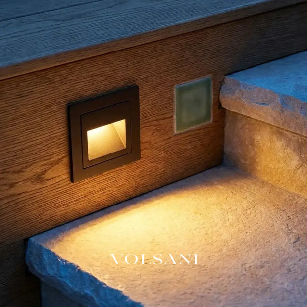 GUSTAV: Vierkante Trap- & Terrasspot Buiten - Volsani