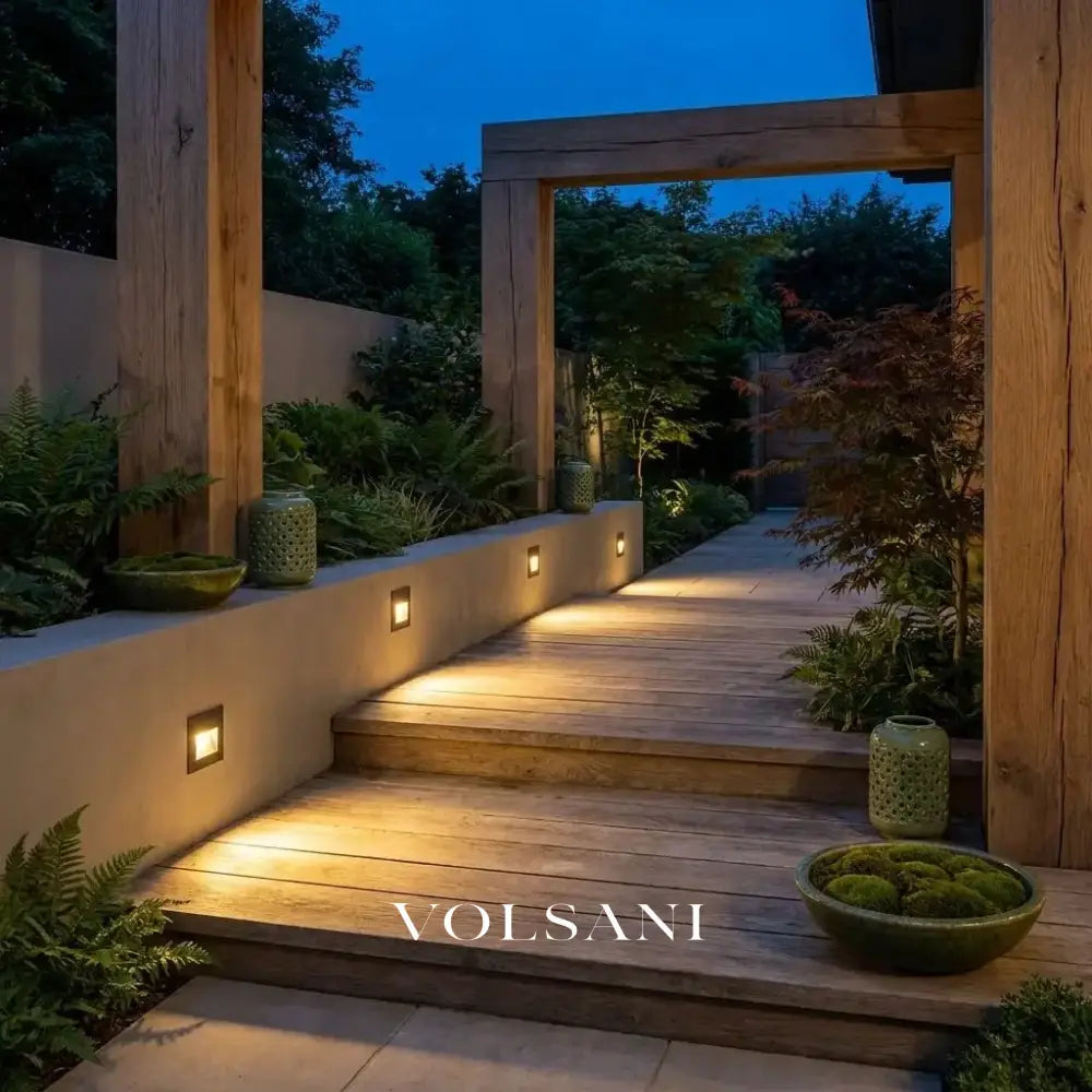 GUSTAV: Vierkante Trap- & Terrasspot Buiten - Volsani