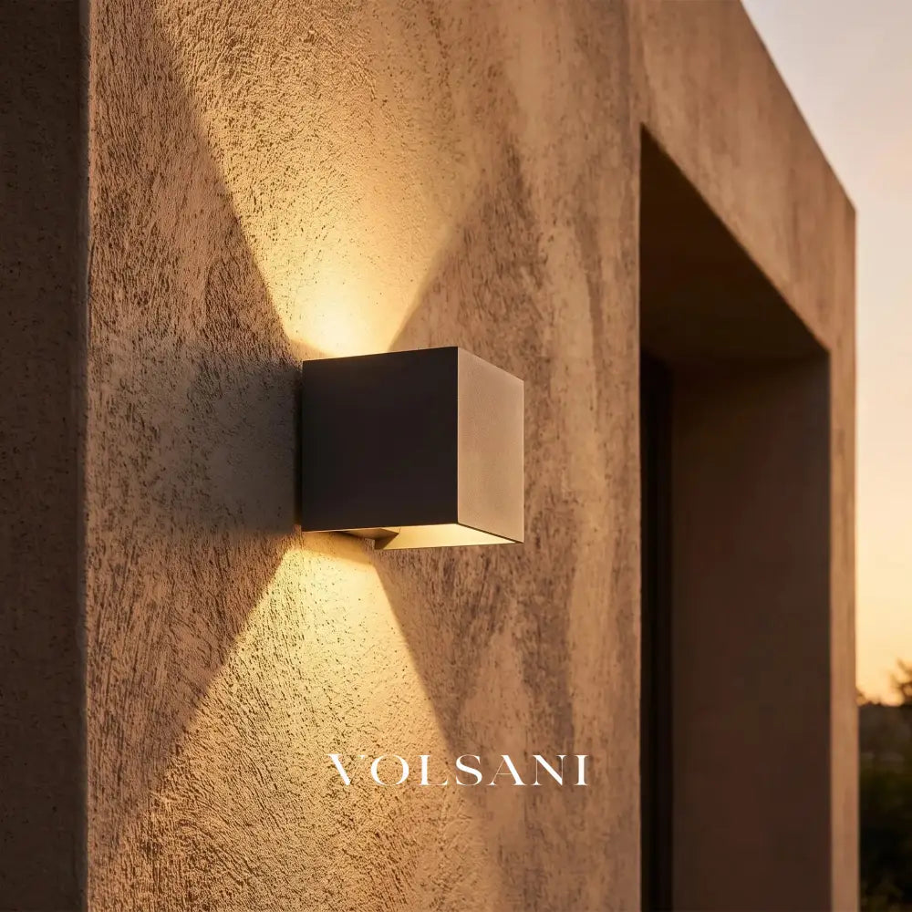 HAKON: Verstelbare Wandlamp Buiten (Vierkant) - Volsani