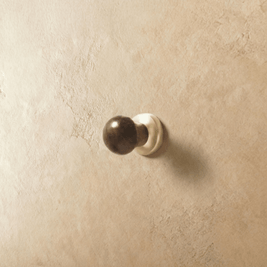 Wood Cabinet Knobs & Pull Bars, Modern Kitchen & Wardrobe Cabinet Hardware, Gold-Tone Brackets, Set of 2 in Oak & Walnut, 1.1-12.5in
